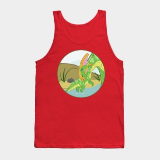 Parasaurolophus Mom and Baby Tank Top